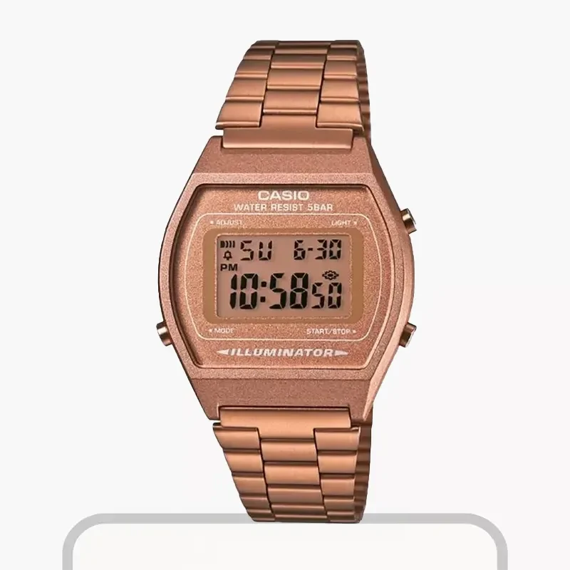 Casio Vintage Retro Rose Gold-tone Casual Watch- B640WC-5A